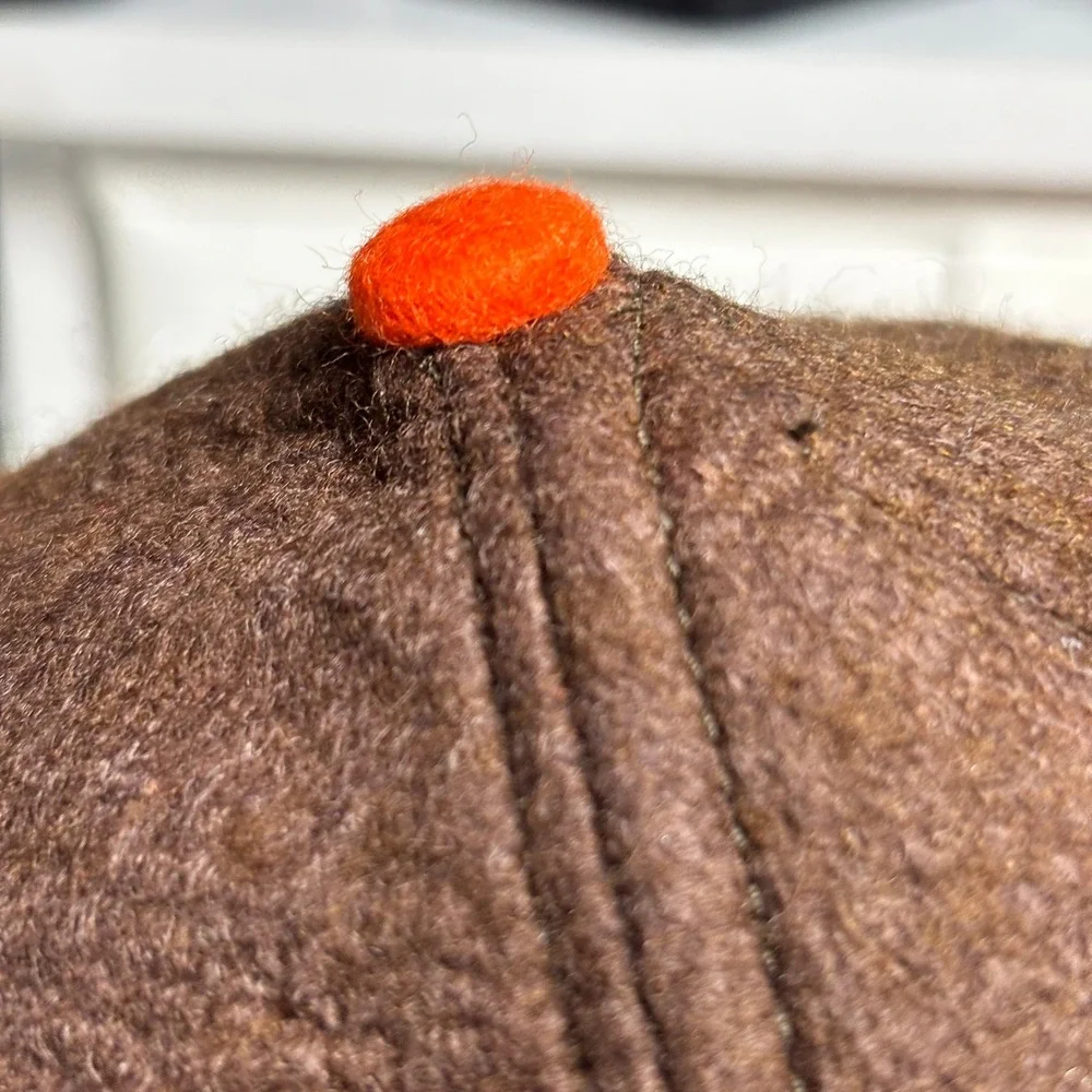 Roman Pro St Louis Cardinals Vintage 100% Wool Fitted Hat Brown Orange USA‎ Made